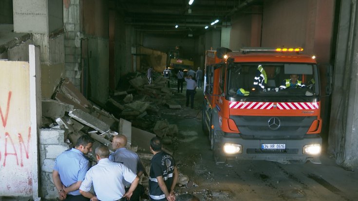Otogardaki metruk binalar yıkıldı