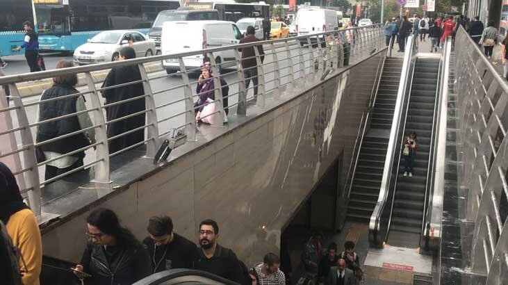 Şişli-Mecidiyeköy Metro İstasyonu'nda intihar girişimi