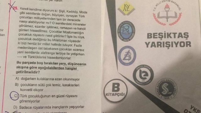 Skandal deneme sınavı: Beşiktaş, Kadıköy, Moda'da doğan, büyüyen çocuklar ezanı bilmezler