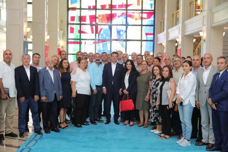 Tunceli Belediye Başkanı Mehmet Fatih Maçoğlu Ekrem İmamoğlu'nu ziyaret etti