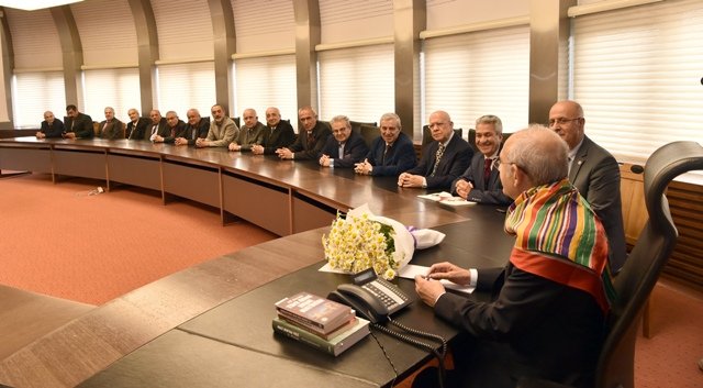 Türkmenistan Dostluk Derneği, Türk Boyları Konfederasyonu ve Yozgat Gönüller Platformu'ndan Kılıçdaroğlu'na ziyaret