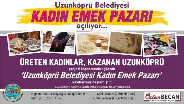 Uzunköprü'de 'Kadın Emek Pazarı' açılıyor