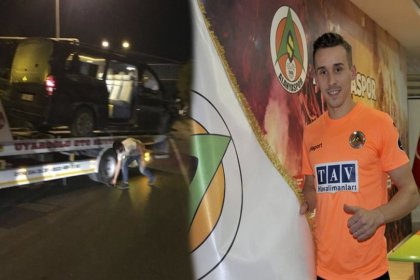 Alanyasporlu futbolcuları taşıyan araç devrildi: Josef Sural hayatını kaybetti
