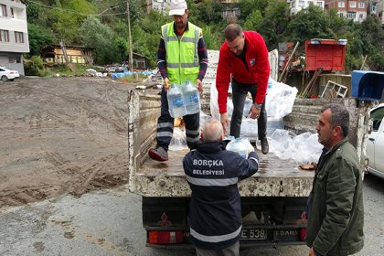 Artvin'de sel ve heyelan sonrası hasar tespiti