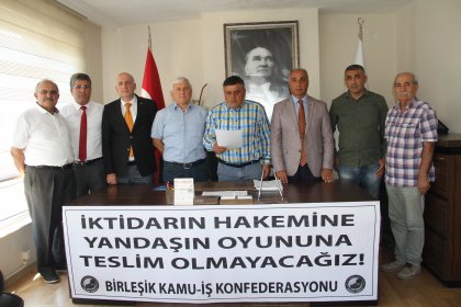 Birleşik Kamu İş: İktidarın hakemine, yandaşın oyununa teslim olmayacağız