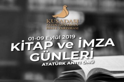 Kuşadası'nda 'Altın Güvercin Kitap ve İmza Günü' başladı