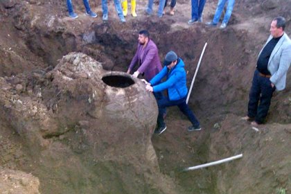 Niğde’de Bizans dönemine ait erzak küpü bulundu