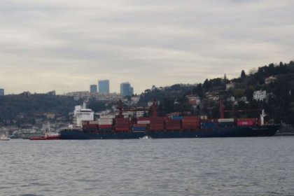 Sarıyer'de kargo gemisi karaya oturdu
