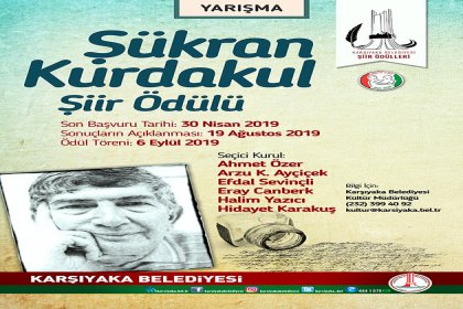 Şairler Karşıyaka'da Şükran Kurdakul anısına yarışacak