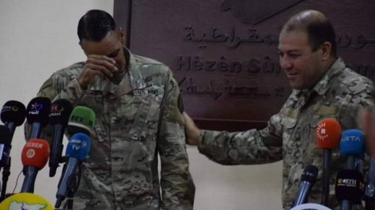 Görevi sona erdiği için ağlayan ABD'li komutan: YPG'ye artık destek veremeyeceğim için çok üzgünüm