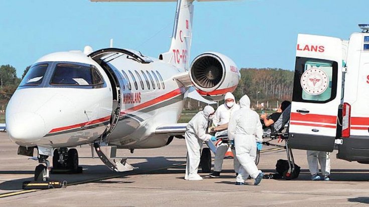 20 bin doları veren koronavirüs hastaları ambulans uçakla Türkiye’ye getiriliyor