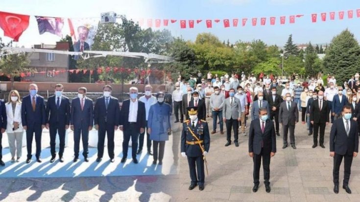 30 Ağustos’a 'korona var' diye katılmayan AKP'liler tam kadro açılışta