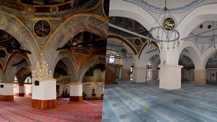 '514 yıllık camiye restorasyon yerine badana yapıldı' iddiası