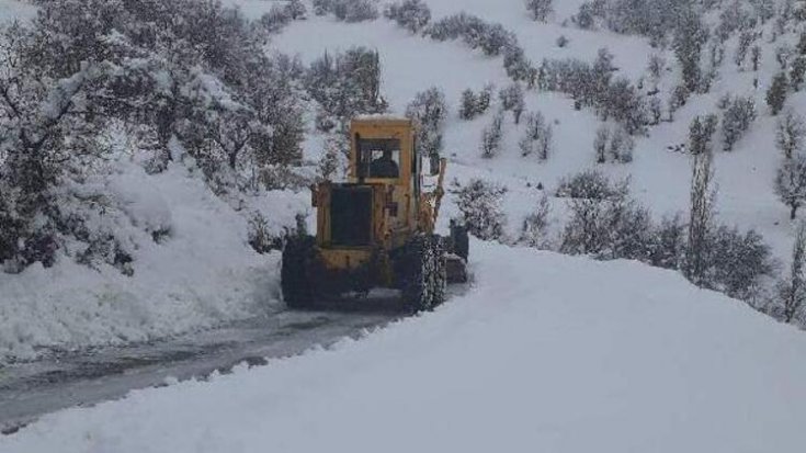 Adıyaman'da 111 köy ve mezra yolu, kardan kapandı