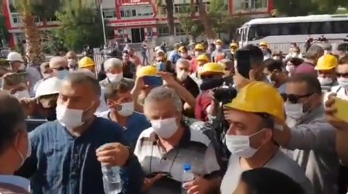 Ankara'ya yürümek isteyen maden işçilerine polis engeli