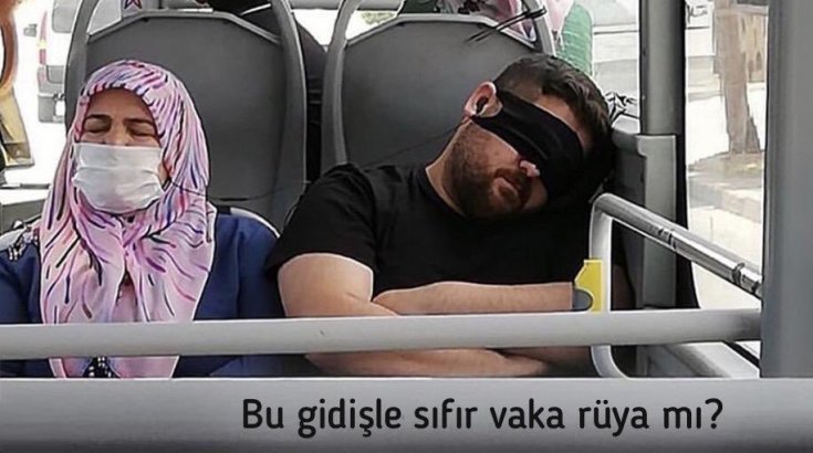 Bakan Koca'dan otobüsteki bir yolcunun maske takma şekline tepki: 'Bu gidişle sıfır vaka rüya mı?'