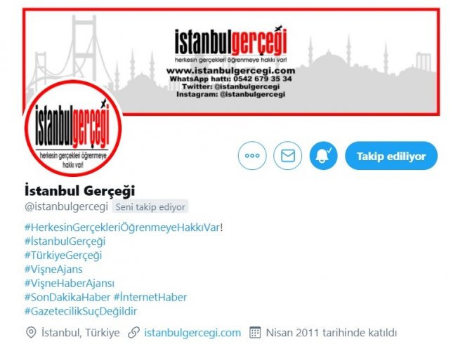 Basına bir de sosyal medya sansürleri başladı; istanbulgercegi.com'un Twitter hesabı kısıtlandı