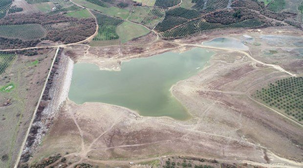 Bursa'da 40 yıldır bölgenin sulama ihtiyacını karşılayan Kocayusuf Göleti kurudu