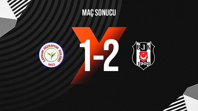 Çaykur Rizespor 1-2 Beşiktaş