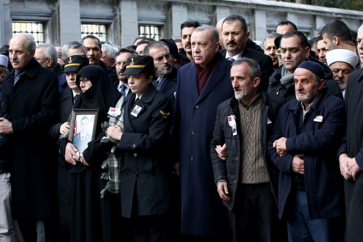 Erdoğan çığ faciasında hayatını kaybeden askerin cenazesinde konuştu: Şehitler tepesi inşallah boş kalmayacak