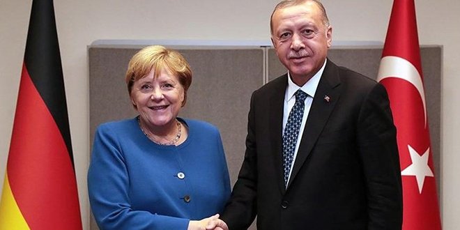 Erdoğan ile Merkel Doğu Akdeniz'i görüştü