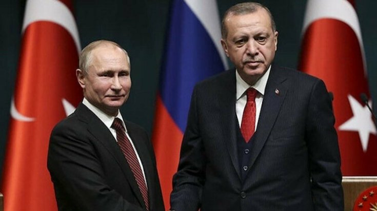 Erdoğan ile Putin ile görüştü