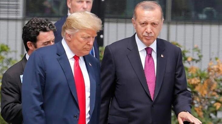 Erdoğan, Trump'la görüştü