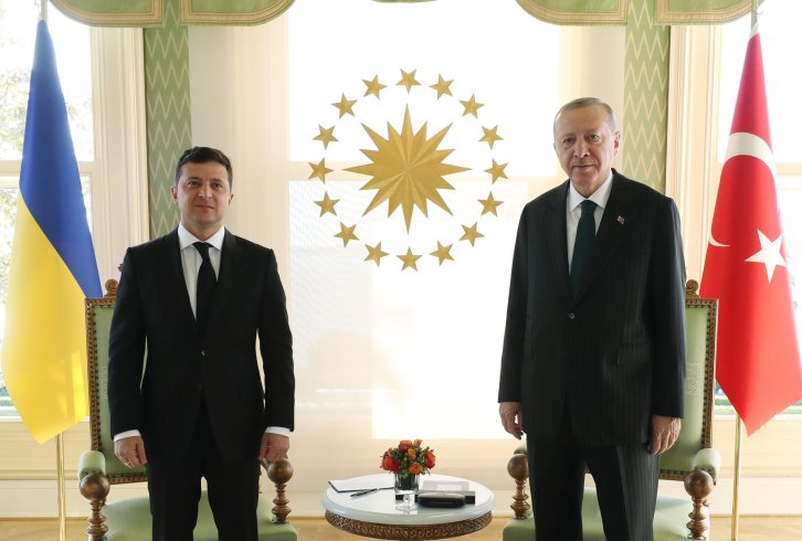 Erdoğan, Ukrayna Devlet Başkanı Zelenskiy ile bir araya geldi