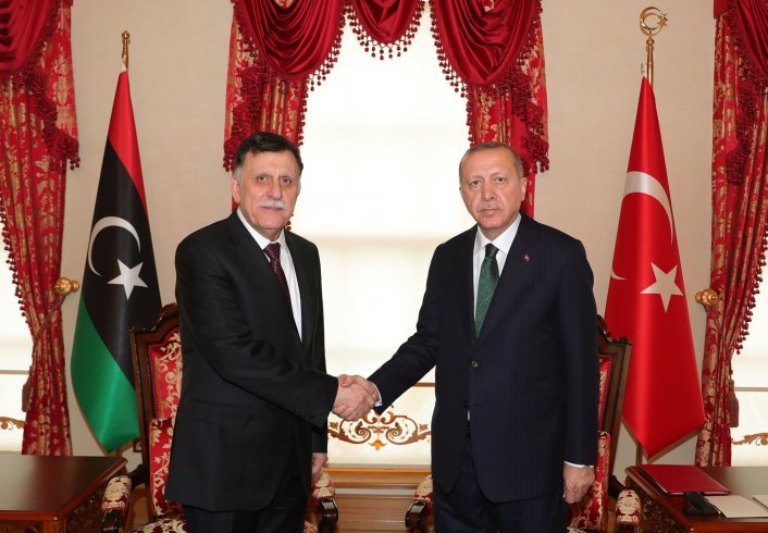 Erdoğan ve Sarraj görüştü