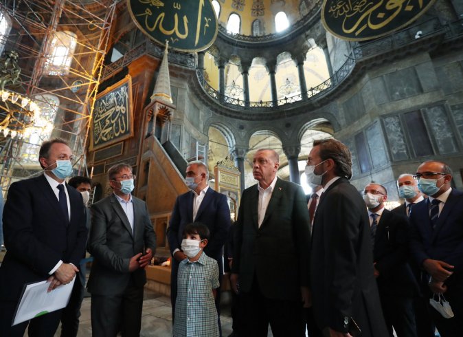 Erdoğan'dan 24 Temmuz öncesi Ayasofya ziyareti