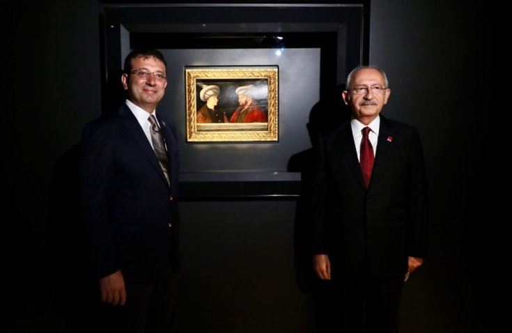 Fatih'in tablosunun ilk ziyaretçisi Kılıçdaroğlu