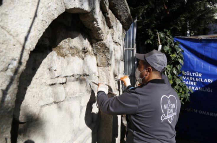 Gürpınar'da restorasyon çalışmaları başladı