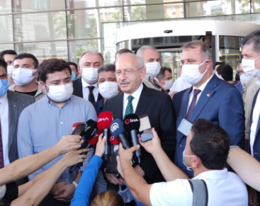 Kılıçdaroğlu Muhittin Böcek'i ziyaret etti