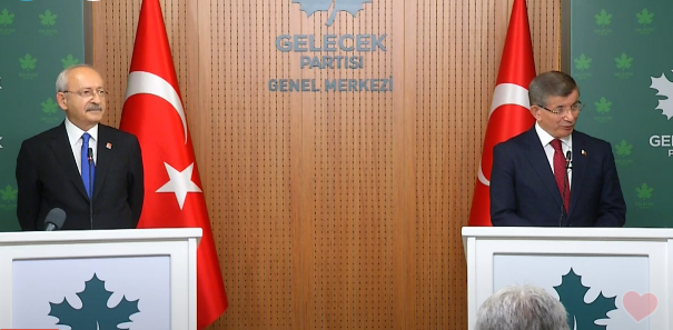 Kılıçdaroğlu ve Davutoğlu'ndan ortak açıklama