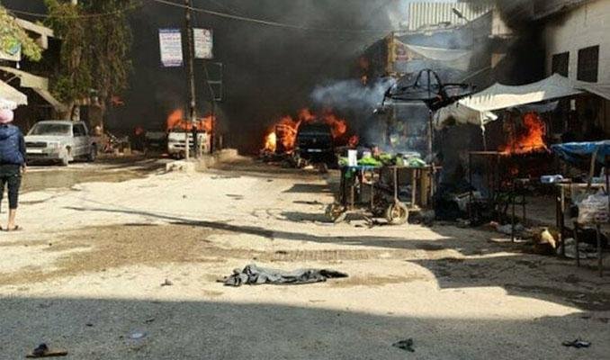 Afrin'de bombalı saldırı: Onlarca sivil hayatını kaybetti