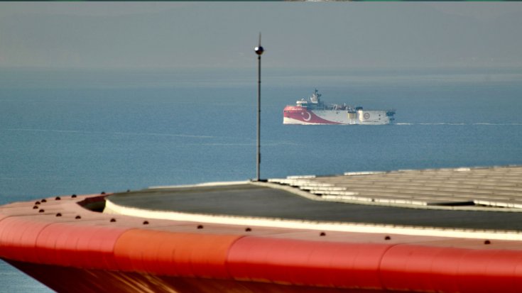 Oruç Reis Antalya Limanı'ndan ayrıldı