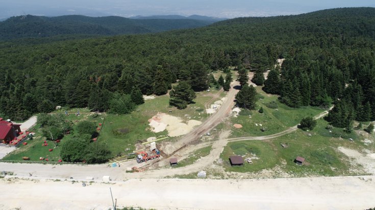 Uludağ'da altyapı çalışması için 1500 ağaç kesildi