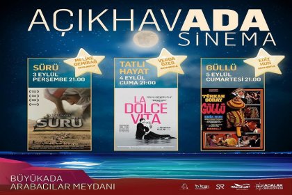 Adalar Belediyesi'nin 'Açık Havada Sinema' etkinliğinde final haftası