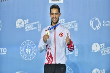 Avrupa Cimnastik Şampiyonası’nda altın madalyayı İbrahim Çolak kazandı