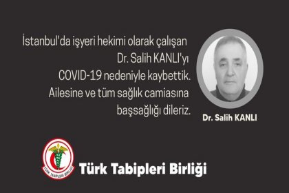 Bir doktor daha koronavirüs nedeniyle hayatını kaybetti