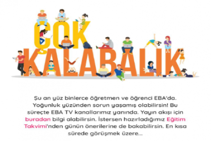 EBA çöktü: Ekranda 'Çok kalabalık' uyarısı