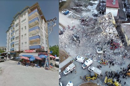 Elazığ'da 6 katlı 2 bloklu binanın çökmeden önceki fotoğrafları ortaya çıktı