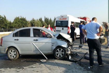 Silivri’de işçileri taşıyan servis kaza yaptı: 7 yaralı var