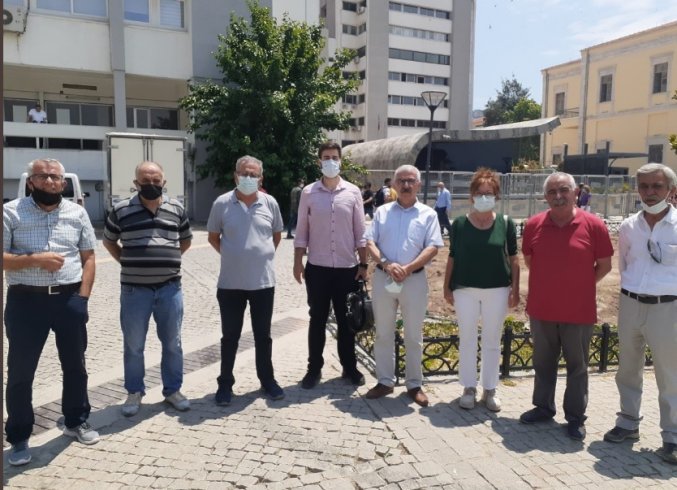 Açılan pankart nedeniyle hakkında soruşturma başlatılan HKP İl Başkanı Tacettin Çolak ifade verdi