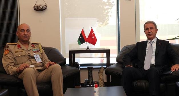 Akar, Libya Genelkurmay Başkanı Haddad ile görüştü
