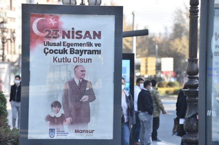 Ankara Büyükşehir Belediyesi, başkenti 23 Nisan'da çocuklar için süsledi Ankara Büyükşehir Belediyesi, başkenti 23 Nisan'da çocuklar için süsledi