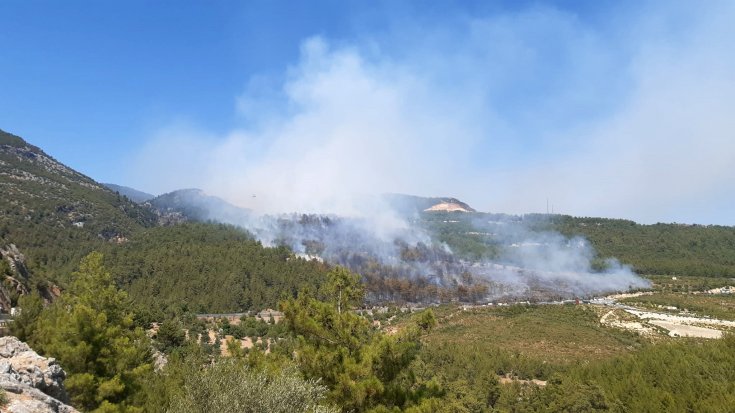 Antalya'da orman yangını