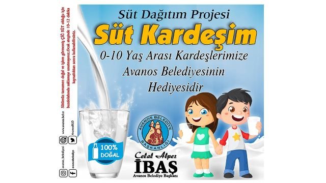 Avanos Belediyesi'nden Süt Kardeşim projesi