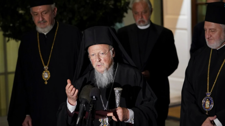 Biden, Fener Rum Patriği Bartholomeos ile Beyaz Saray'da görüştü Biden, Fener Rum Patriği Bartholomeos ile Beyaz Saray'da görüştü