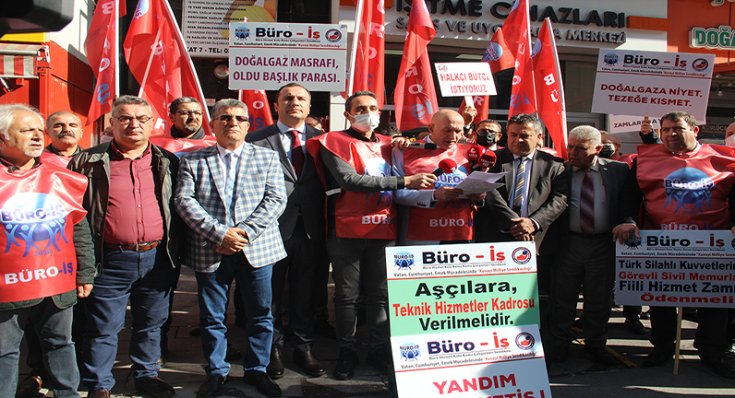 Büro İş'ten 2022 bütçesine protesto